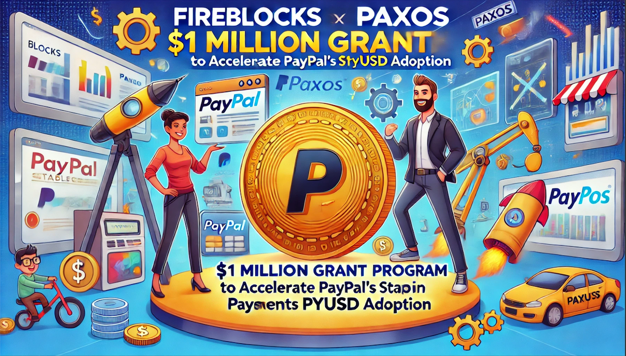 Fireblocks 與 Paxos 推出百萬美元補助計劃，加速 PayPal 穩定幣 PYUSD 普及